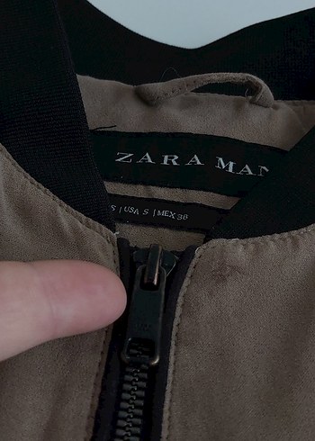 Bej Süet mont - Görsel 7