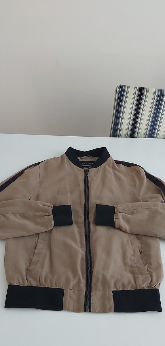 Bej Süet mont - Görsel 2