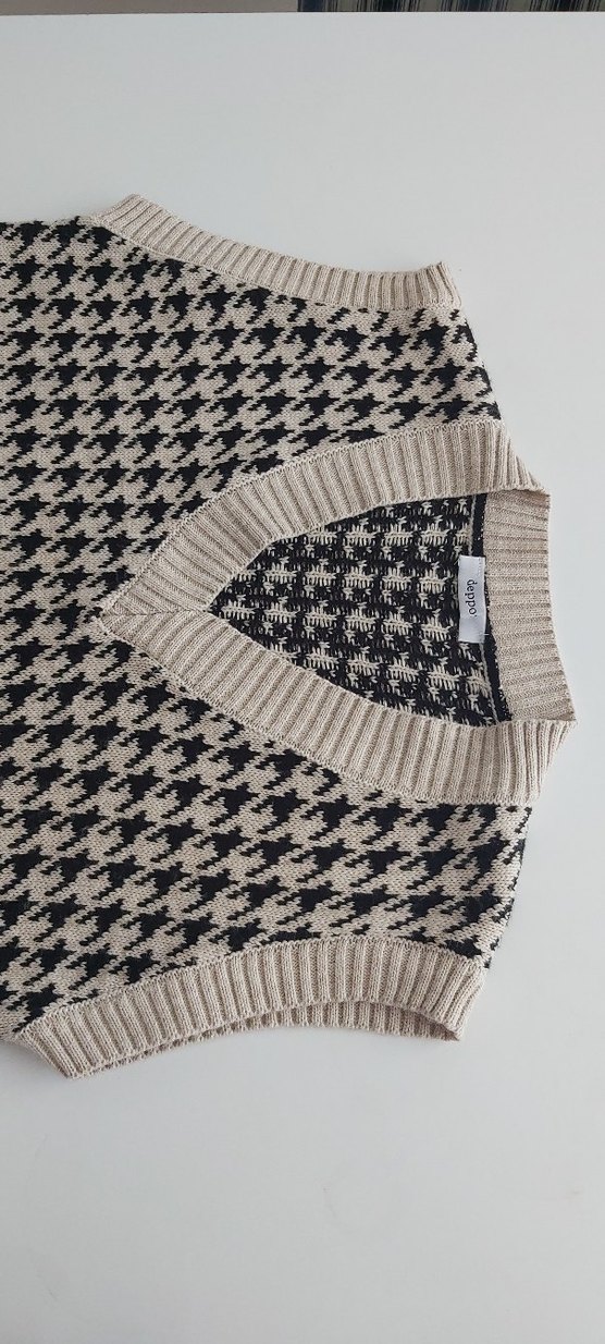 Kadın V Yaka Örgü Süveter - Görsel 4