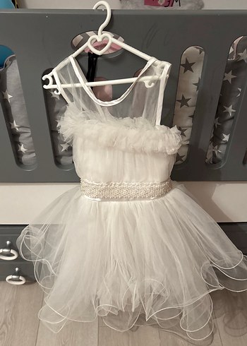 Straplez Mini Beyaz Gelinlik