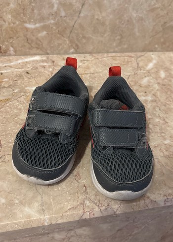 Gri Erkek Çocuk Spor Ayakkabı Velcro