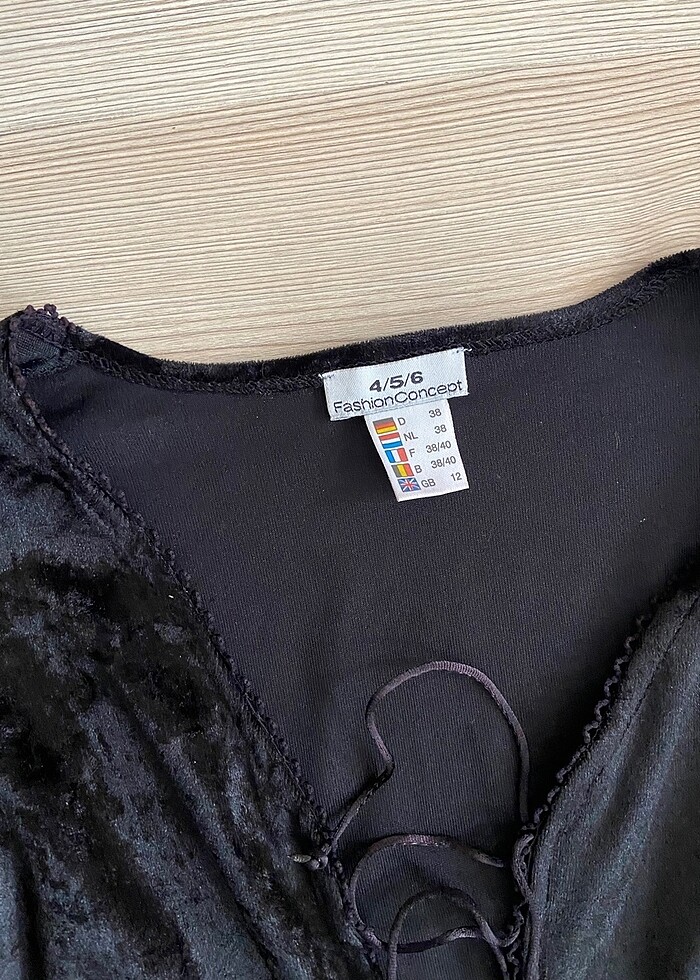 İspanyol kol asimetrik kesim kadife elbise - Görsel 3