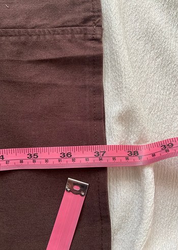 Kahverengi Nakışlı Kadın Uzun Etek - Görsel 3