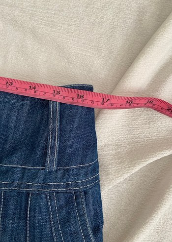 Kadın Lacivert Midi Kot Etek - Görsel 2