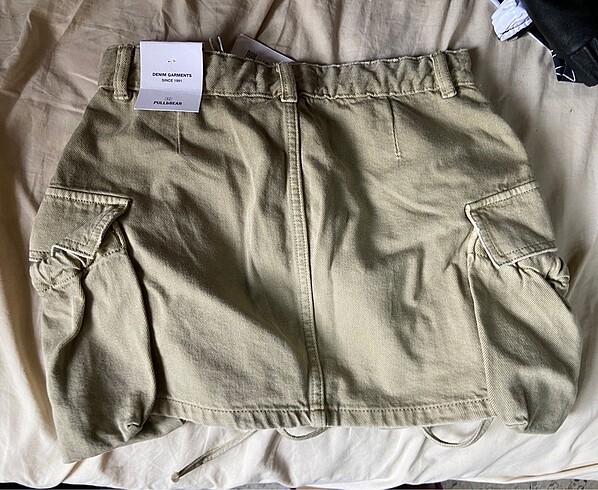 s Beden haki Renk Pull and Bear kargo etek