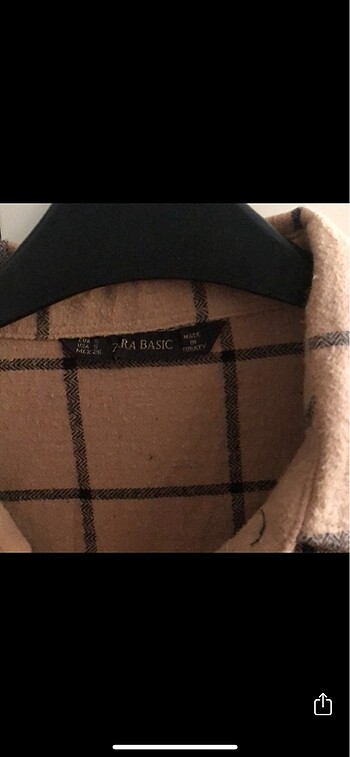 s Beden camel Renk Zara oduncu gömleği