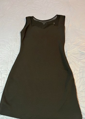 Siyah Baykuş İşlemeli Kadın Elbise - Görsel 2