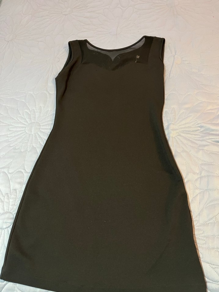 Siyah Baykuş İşlemeli Kadın Elbise - Görsel 2