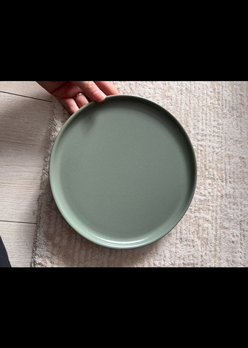 Karemika Gri ve Haki Renkli Kahvaltı takımı 12 kişişik - Görsel 8