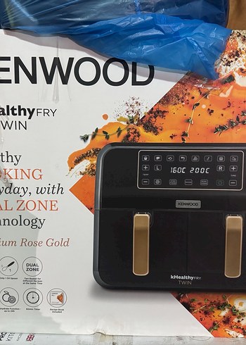 Kenwood KHealthy Fry Twin Turuncu Fritöz - Görsel 2