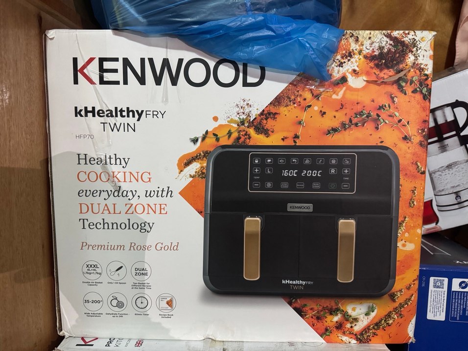 Kenwood KHealthy Fry Twin Turuncu Fritöz - Görsel 2