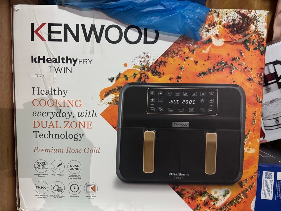 Kenwood KHealthy Fry Twin Turuncu Fritöz - Görsel 3