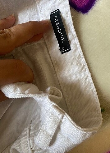 34 Beden beyaz Renk Trendyolmilla kargo pantolon