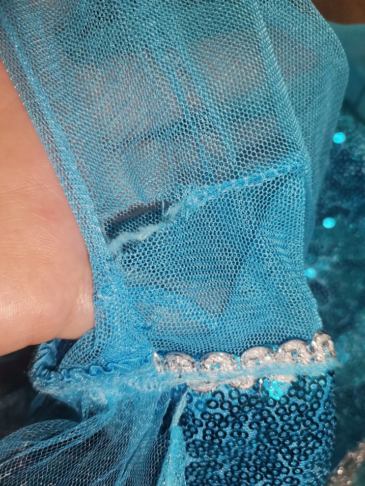 Mavi Straplez Çocuk Elbisesi Fiyonk Detaylı - Görsel 3