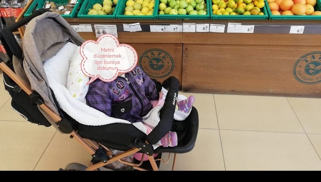 Bej ve Koyu Renkli Bebek Arabası - Görsel 2