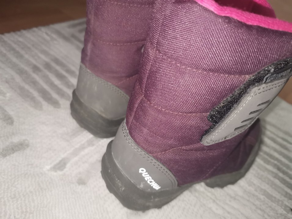 Kız Çocuk Mor Street Wear Botlar Velcro - Görsel 4