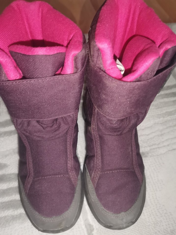 Kız Çocuk Mor Street Wear Botlar Velcro - Görsel 2