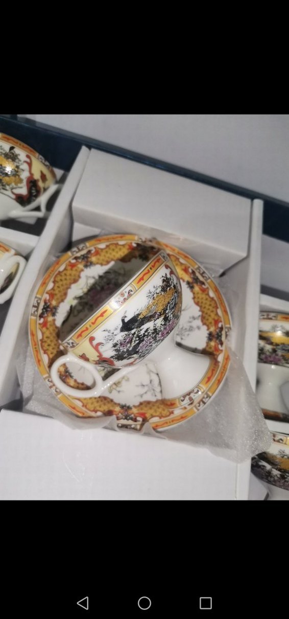 Dekoratif Beyaz Kahve Fincanı Seti - Görsel 2