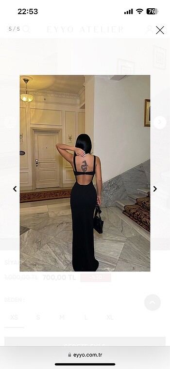 xs Beden Eyyo elbise