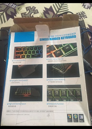 ACİL SATILIK
Siyah Tek El Klavyesi ve Kablolu Gaming Mouse - Görsel 3