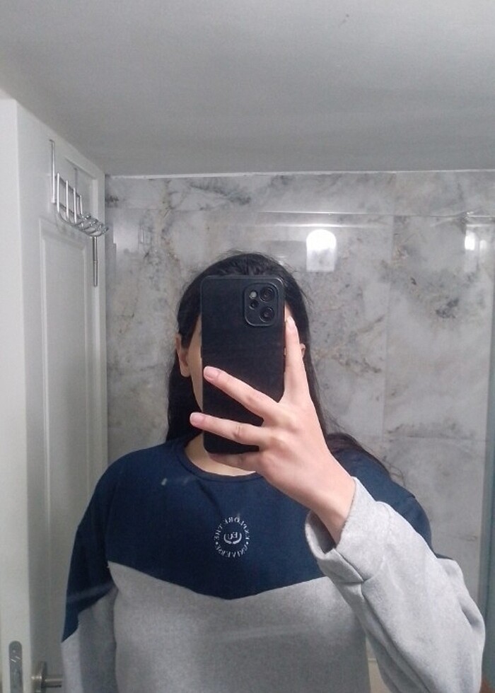 Sweatshirt crop - Görsel 2