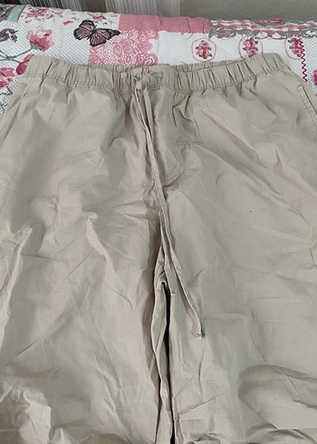 diğer Beden gri Renk Bej Midi paraşüt Kadın Pantolon