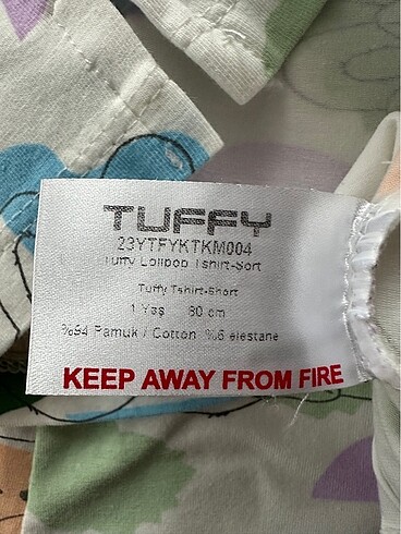 1 Yaş Beden çeşitli Renk Tuffy Kız Bebek Alt-Üst Takım (1 Yaş)