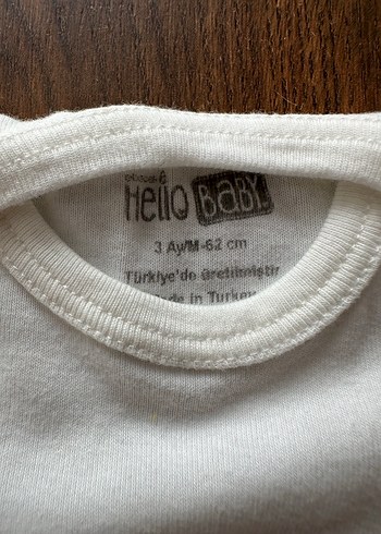 HelloBaby HelloBaby Bebek Kısa Kollu Body