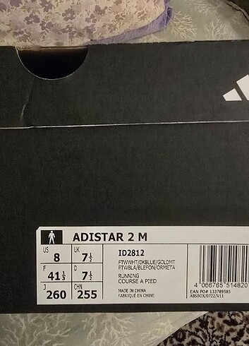 Adidas ADISTAR adidas yeni ayakkabı 41,5 numarası