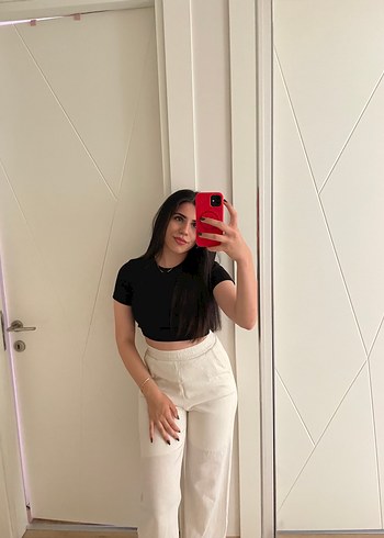 Krem astarlı pantalon