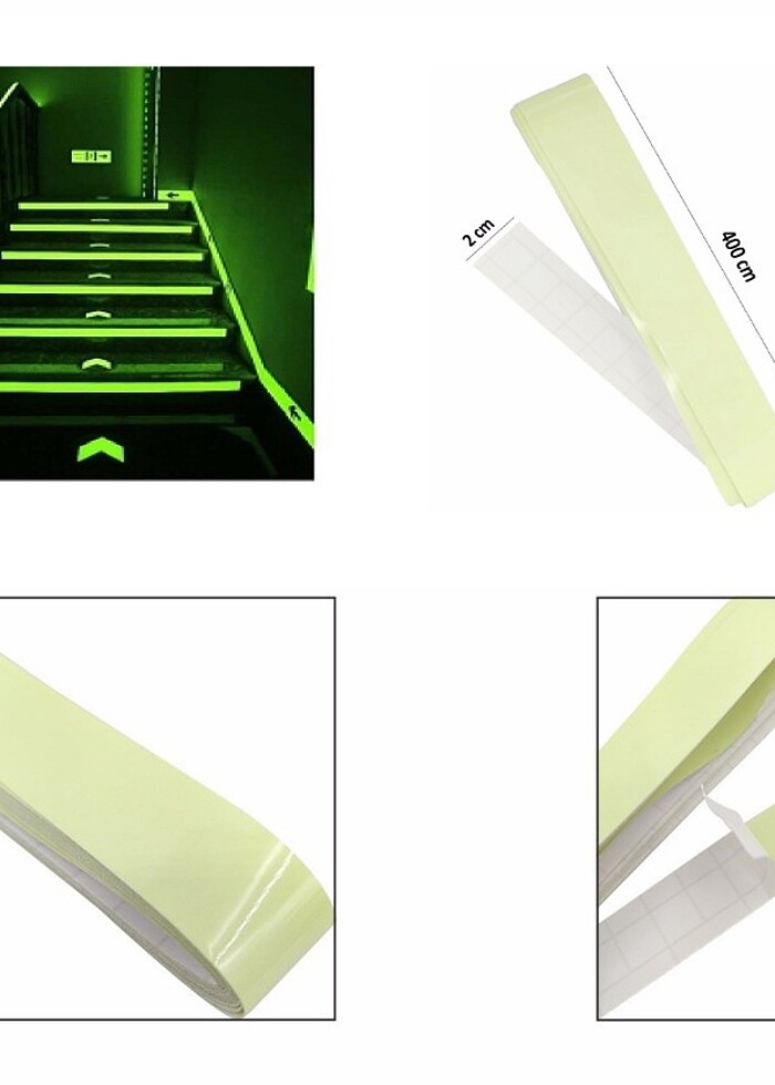 Karanlıkta Işık Veren Fosforlu Şerit Bant 4 Metre

 - Görsel 3