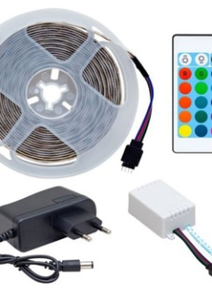 5 Metre Rgb Şerit Led Uzaktan Kumandalı Silikonlu Iç Ve Dış Meka - Görsel 4