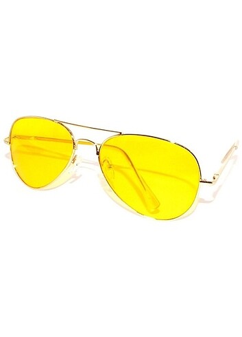 ANTİ FAR GECE GÖRÜŞ VE GÜNEŞ GÖZLÜĞÜ DAMLA MODEL GÖZLÜK SARI ÇER - Görsel 5