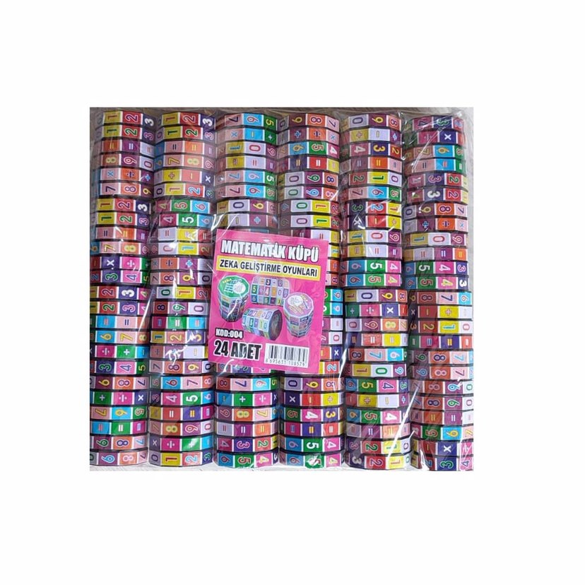 24 ADET MATEMATİK İŞLEM KÜPÜ EĞİTİCİ ZEKA KÜPÜ - Görsel 3