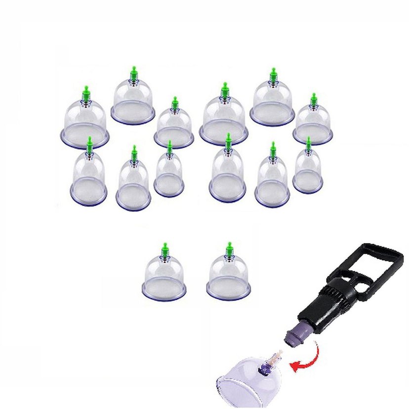 15 Lİ VAKUMLU HACAMAT KUPA SETİ MASAJ ALETİ - Görsel 2