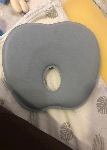 Gri Çocuk Yastığı, Yumuşak Kumaş - Görsel 3