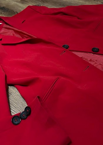 Kırmızı Kadın Blazer Ceket - Görsel 2