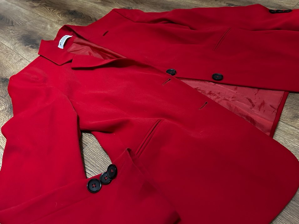 Kırmızı Kadın Blazer Ceket - Görsel 2