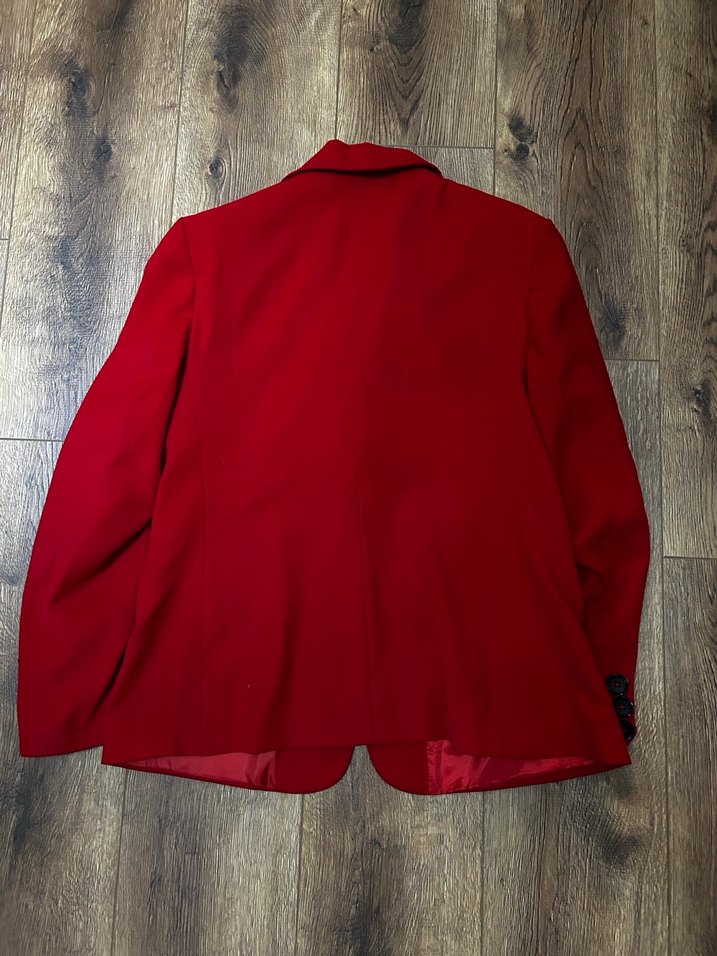 Kırmızı Kadın Blazer Ceket - Görsel 5