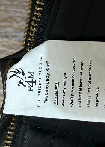 P4M büyük Siyah omuz/El Çantası - Görsel 15