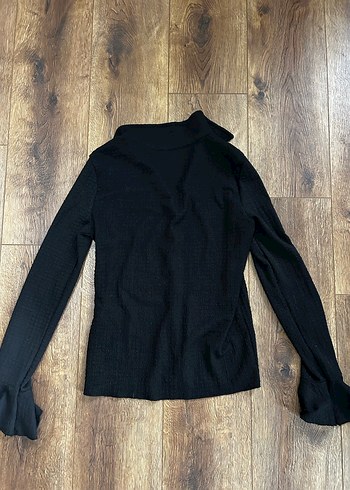 Trendyolmilla Düğmeli Siyah Kadın Gömlek - Görsel 5