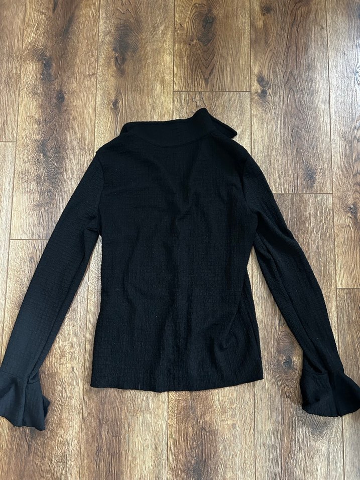 Trendyolmilla Düğmeli Siyah Kadın Gömlek - Görsel 5