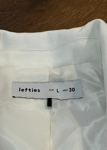 Leifteis beyaz blazer ceket - Görsel 5