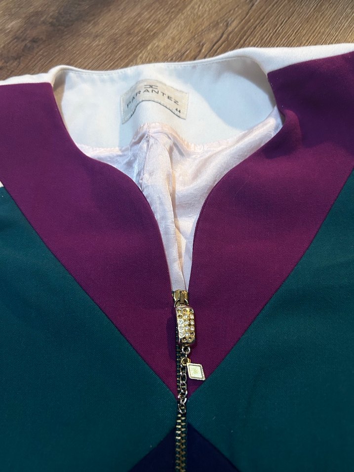 Kadın Çok Renkli Fermuarlı şık Ceket - Görsel 5