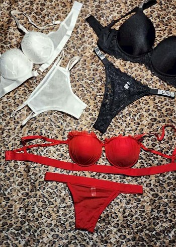 Victoria s Secret 3'lü Mini Sütyen ve Külot Takımı