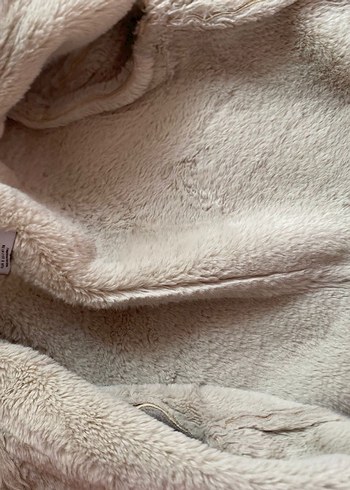 Bej Süet Kürklü Kadın Ceket - Görsel 5