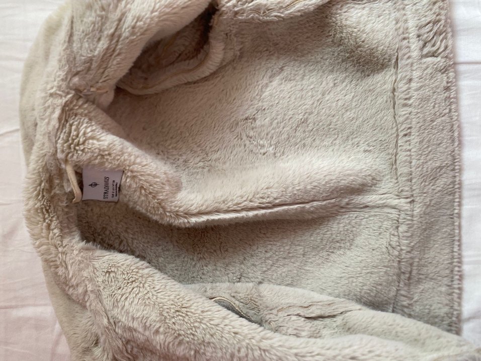 Bej Süet Kürklü Kadın Ceket - Görsel 5