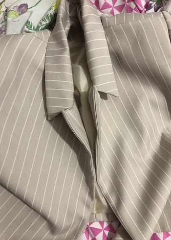 Bej Düğmeli Kadın Blazer Ceket - Görsel 2