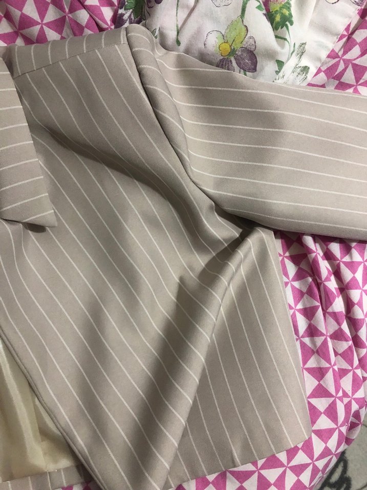 Bej Düğmeli Kadın Blazer Ceket - Görsel 3