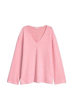 H&M Şeker Pembe Yumoş Kazak